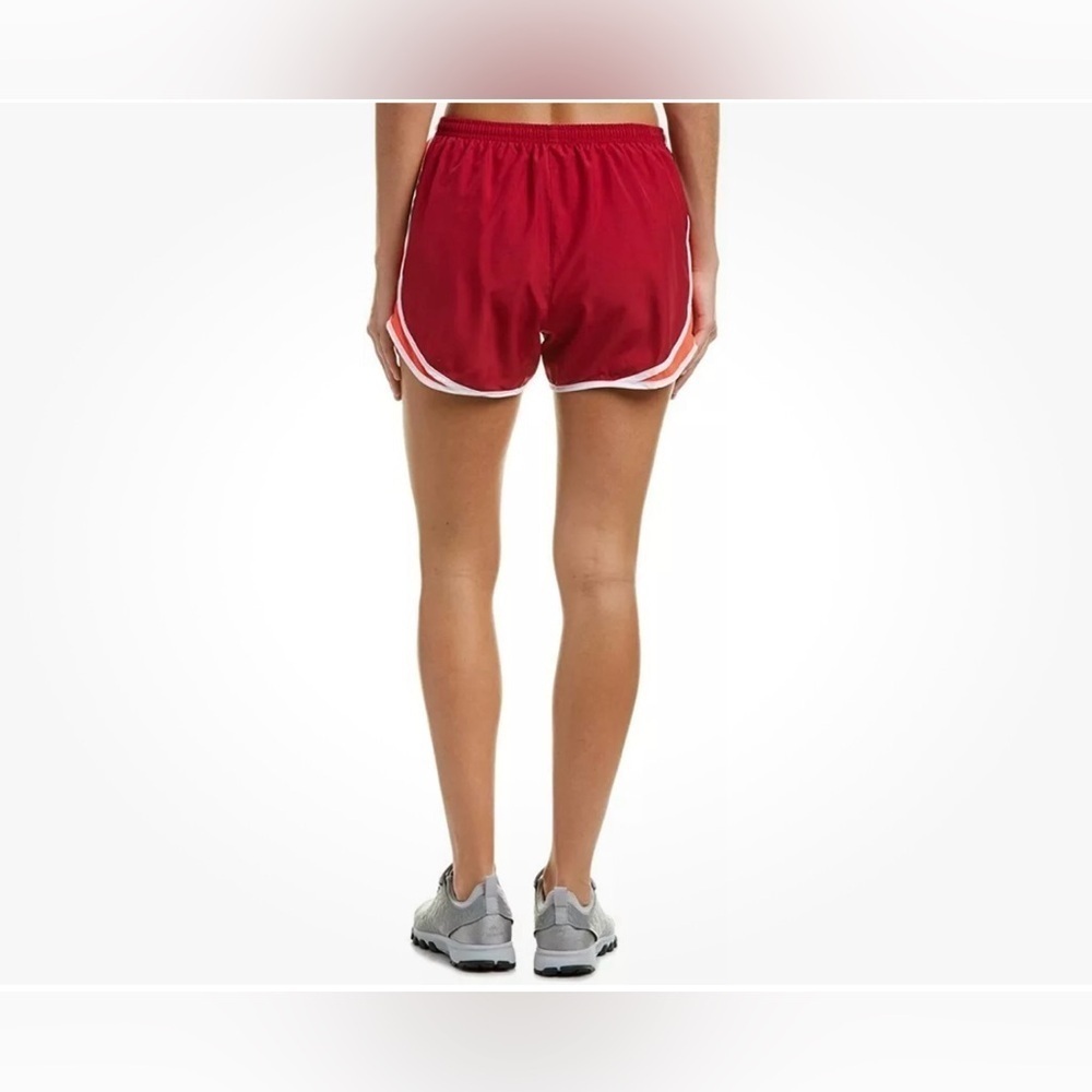 Nike Dri-Fit Tempo Running Shorts in Maroon/Orange Size Small - Picture 3 of 11